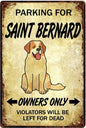 Plaque métal déco vintage 🐕 SAINT BERNARD N° 15 ✔