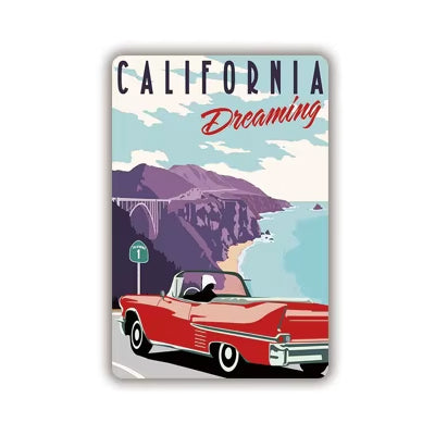 Plaque métal déco vintage 🌎  Californie Etats Unis N° 108 ✔