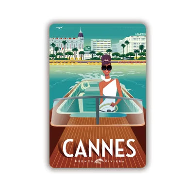 Plaque métal déco vintage 🌍 CANNES France  N° 103 ✔