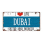 Plaque métal déco vintage 🌍 DUBAÏ Emirats Arabes Unis N° 8 ✔