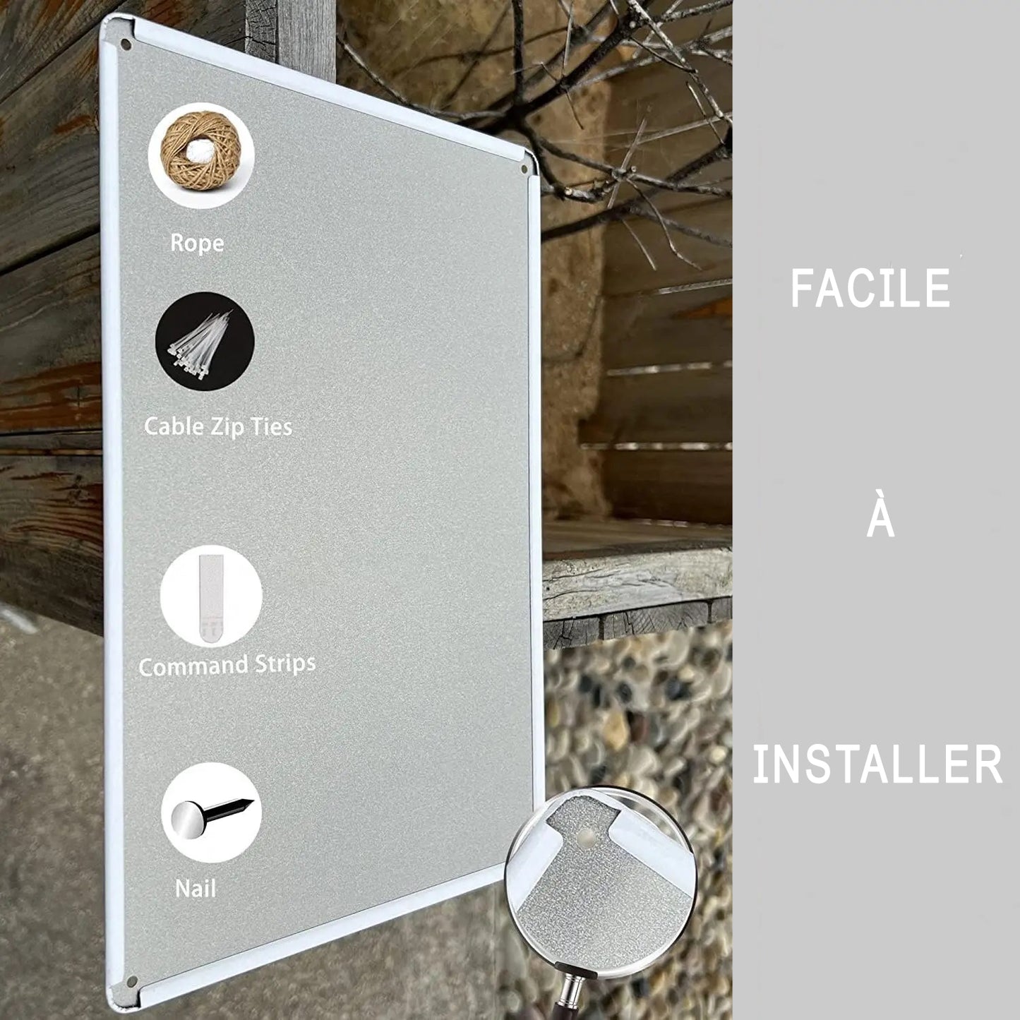 exemples installation facile plaque
