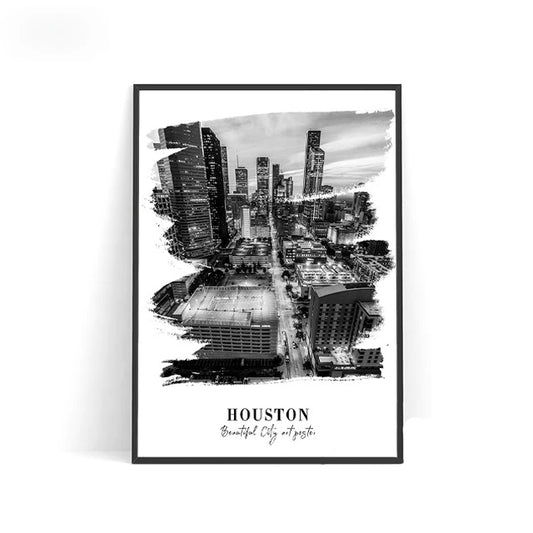 Poster HOUSTON Etats-Unis N° 32 ✅