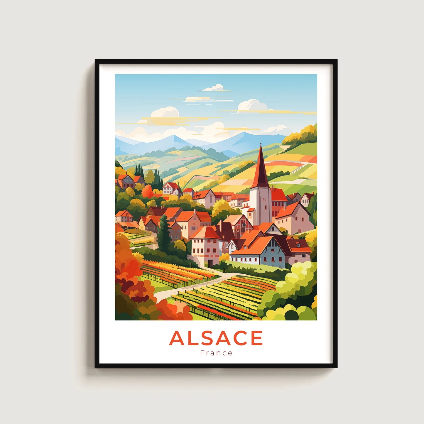 Poster ALSACE France N° 64 ✅