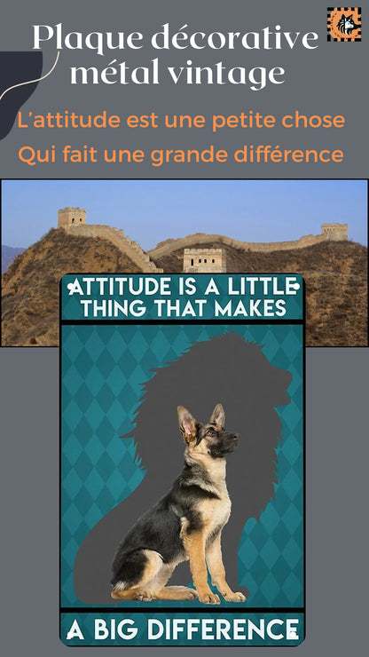 BERGER ALLEMAND L'ATTITUDE EST UNE PETITE CHOSE QUI FAIT UNE GRANDE DIFFERENCE