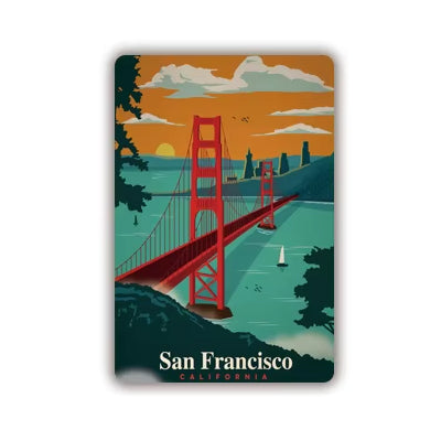 Plaque métal déco vintage 🌎 SAN FRANCISCO Californie Etats Unis N° 104 ✔