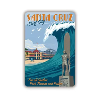 Plaque métal déco vintage 🌎 SANTA CRUZ Californie Etats Unis N° 105 ✔