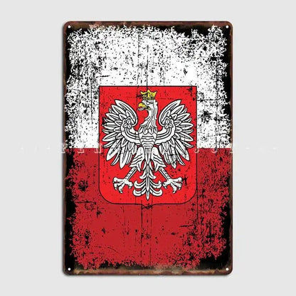 Plaque métal déco vintage 🌍 POLOGNE N° 4 ✔