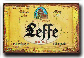 PLAQUE BIERE LEFFE