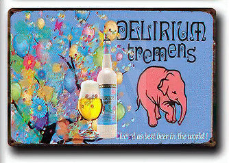 PLAQUE BIERE DELIRIUM TREMENS