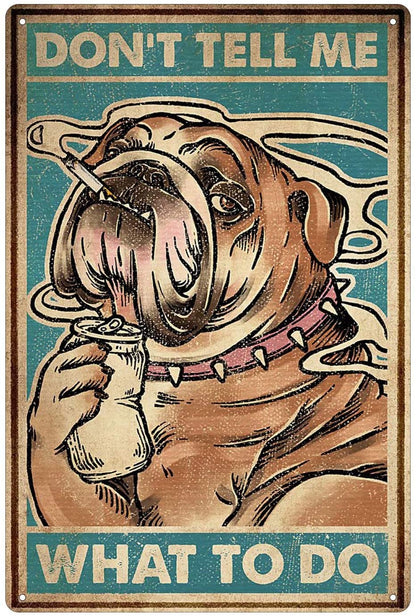 Plaque métal déco vintage 🐕‍🦺 SHAR PEI N° 21 ✔