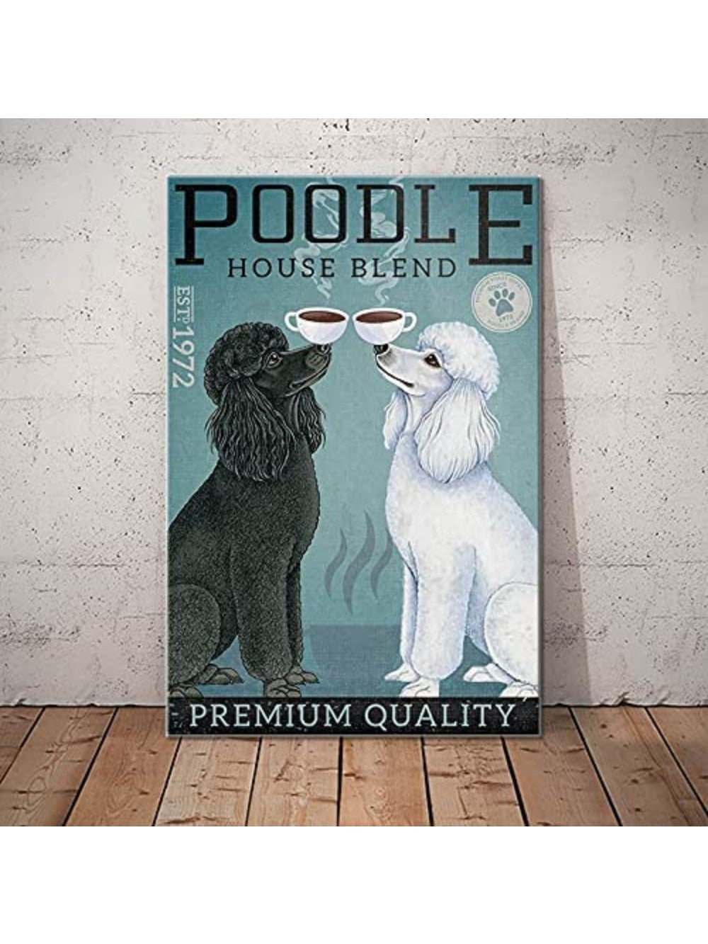 CANICHE PLAQUE POODLE HOUSE BLEND PREMIUM QUALITY