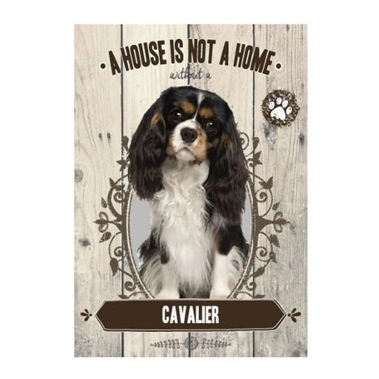 CAVALIER KING CHARLES PLAQUE A HOUSE IS NOT A HOME ....