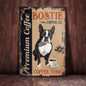 PLAQUE BOSTON TERRIER COFFEE