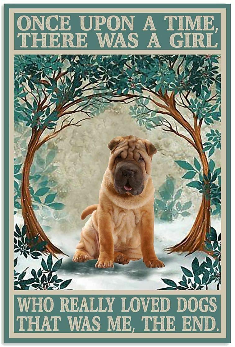 Vintage decorative metal plate 🐕‍🦺 SHAR PEI N° 30 ✔